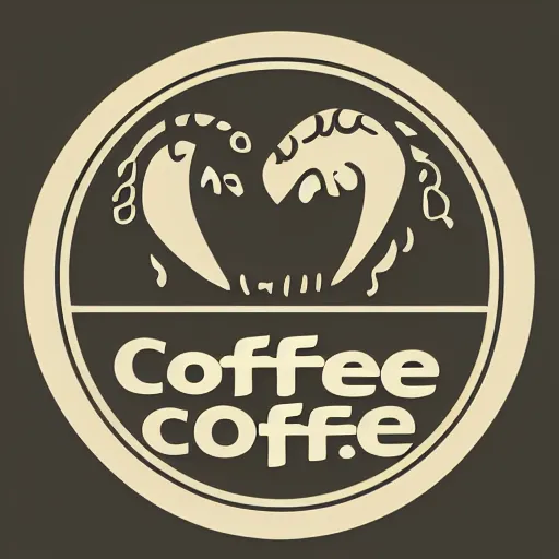 Prompt: logo for a coffee company for vampires
