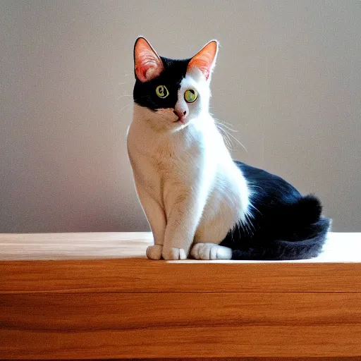 Image similar to cat on a table