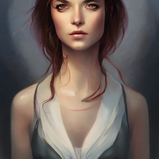 Prompt: portrait of sanna marin, artwork by charlie bowater