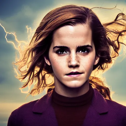 Image similar to a swirling f 4 tornado, with the face of emma watson, face of emma watson, face of emma watson, face of emma watson, face of emma watson, face of emma watson, destroying houses, 1 2 0 mm, super high resolution