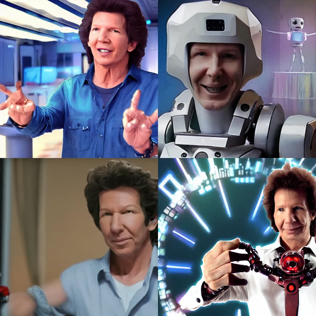 Prompt: neil breen as a robot