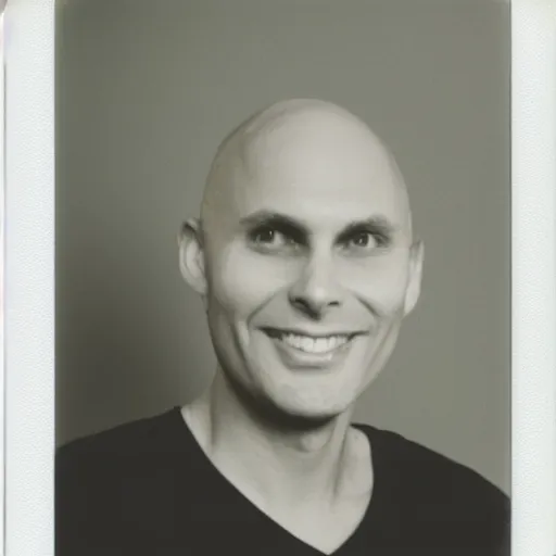 Prompt: polaroid photo of stefan molyneux