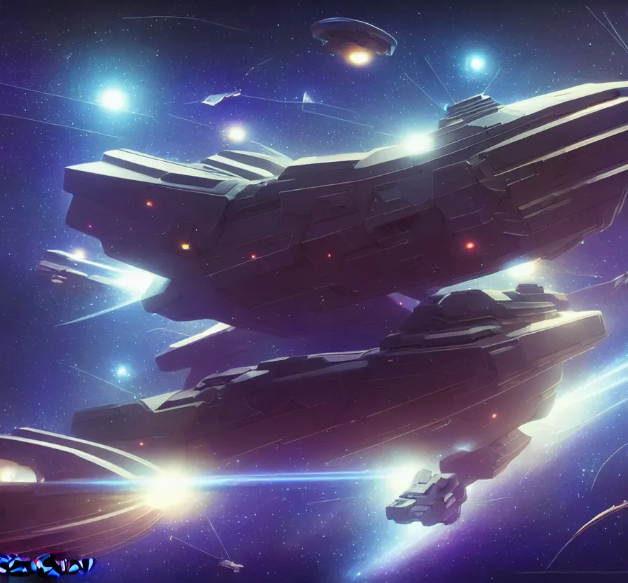 Image similar to realistic geometric spaceship with canons and energy lazers, sci - fi, technologi, constellation geometry space mandal background, breathtaking stars, elegant, highly detailed, digital painting, artstation, concept art, smooth, sharp focus, spiritual art, art by artgerm and greg rutkowski and alphonse mucha, psychedelic, illustration, painting oil,