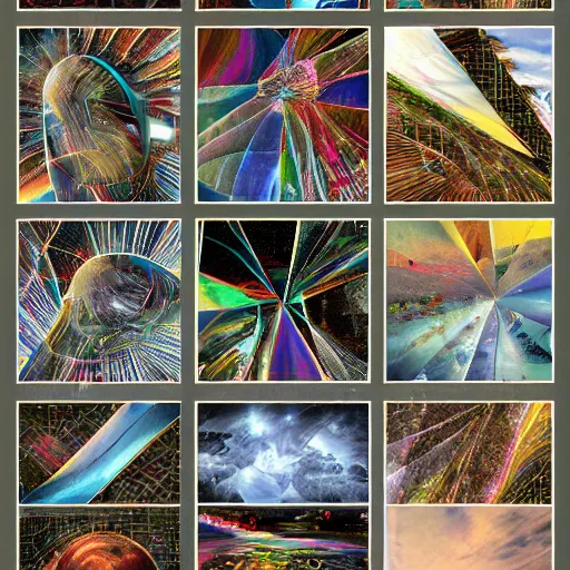 Image similar to the multi dimensional latent space were text prompts are being conceptualized into these images, 4 k extremely high quality surrealism