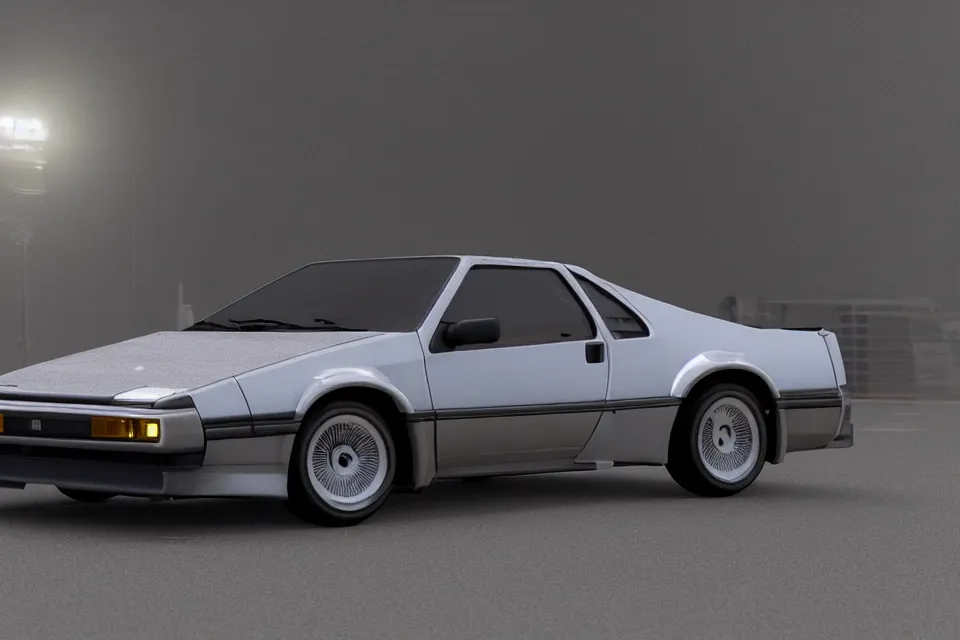 Prompt: ultra realistic toyta trueno ae 8 6 inspired by delorean dmc 5 drifting on ancient space highway wreckage in space, dark cinematic, volumetric, realistic, 3 d render, realistic render, cinematic lighting, volumetric lighting, atmospheric, cinematic, unreal engine 5, unreal engine render, octane render, hd, photorealism, hyper realistic, 8 k