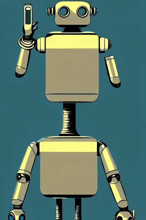 Image similar to 1 9 5 0 s retro future robot android valkery. muted colors. by jean - baptiste