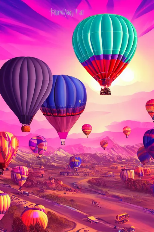 turkey hot air balloon festival, epic retrowave art, | Stable Diffusion |  OpenArt