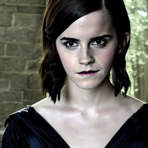 Prompt: Emma Watson as Severus Snape