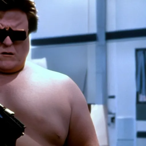 Image similar to film still of peter griffin in terminator ( 1 9 7 7 ), 4 k, hd