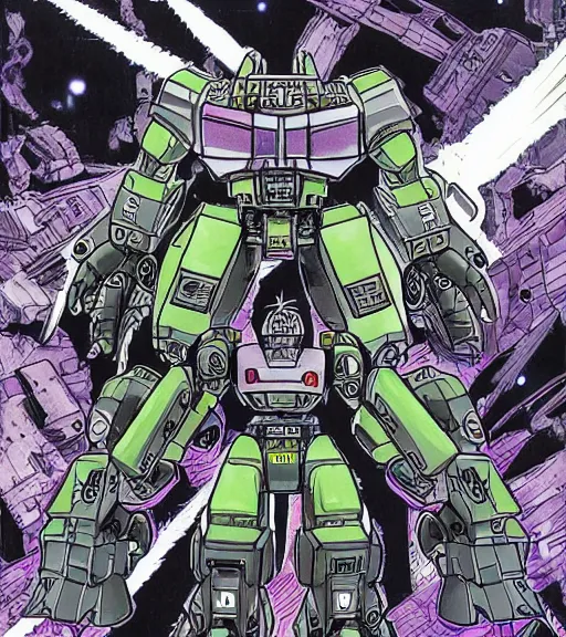 Prompt: armada megatron by akira toriyama, high quality