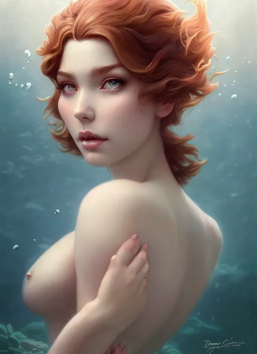 Image similar to character art of a goddess of magnolias as windy dusty underwater angelic young female | | seductive - fine - face, pretty face, key visual, realistic shaded perfect face, fine details by artgerm, wlop, tom bagshaw, james jean, andrei riabovitchev, marc simonetti, trending on artstation