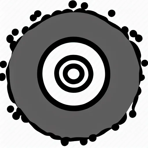 Image similar to Single point in circular figure, round, black and white, abstract, icon, vector, logo