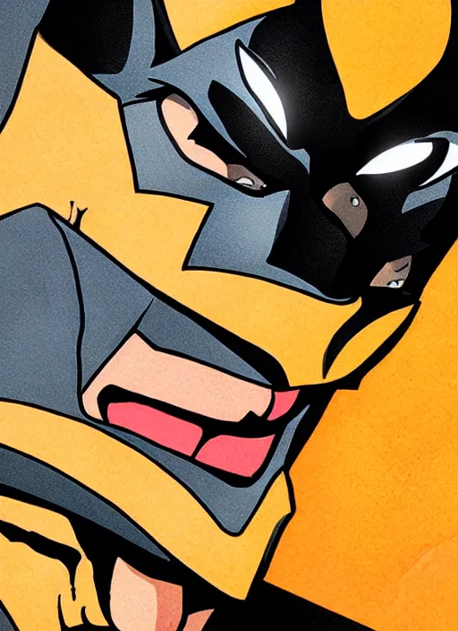 Image similar to Close-up portrait of the the batman.