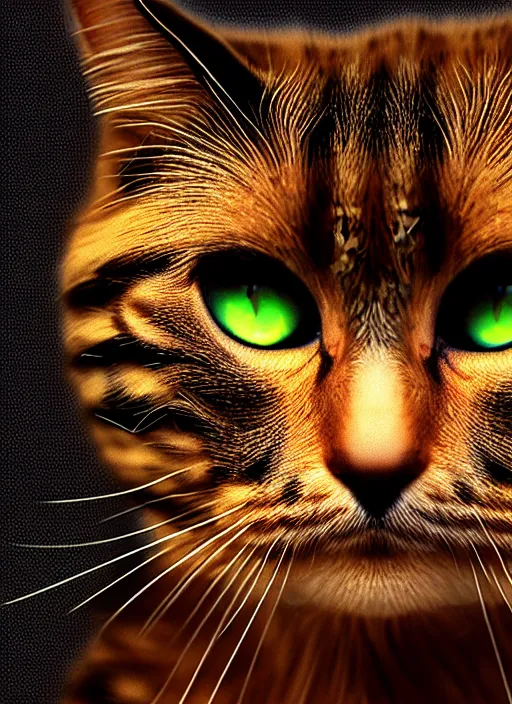 Image similar to 8 k uhd a fractal cat