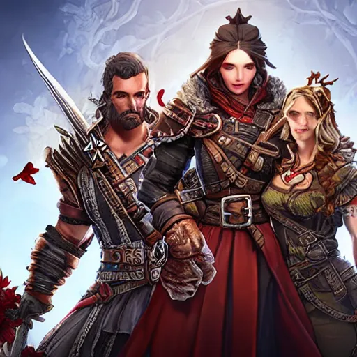 Image similar to divinity original sin 2, div os 2, div 2, group chat icon