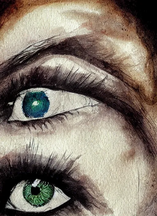 Image similar to portrait of a stunningly beautiful eye, art by signature