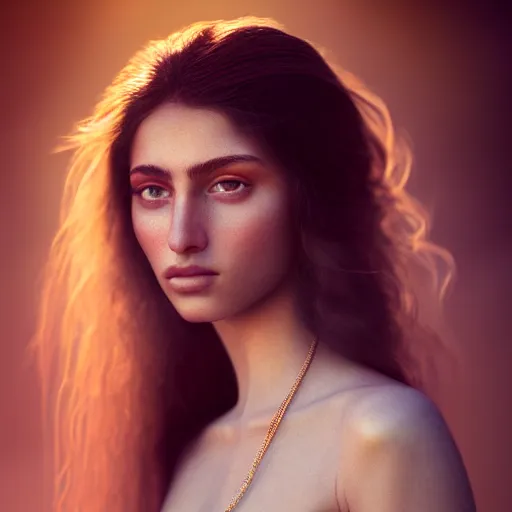 Prompt: photographic portrait of a stunningly beautiful renaissance azeri female in soft dreamy light at sunset, contemporary fashion shoot, by edward robert hughes, annie leibovitz and steve mccurry, david lazar, jimmy nelsson, breathtaking, 8 k resolution, extremely detailed, beautiful, establishing shot, artistic, hyperrealistic, beautiful face, octane render