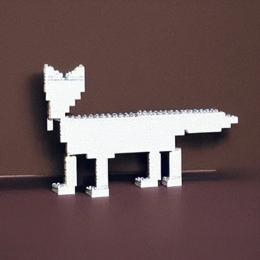 Prompt: A fox made out of LEGO