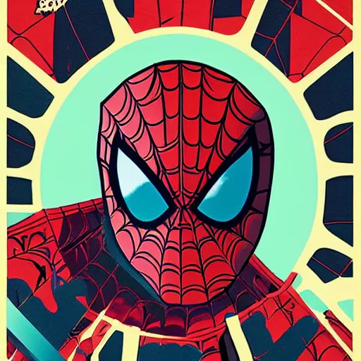 Image similar to Spiderman profile picture by Sachin Teng, asymmetrical, Organic Painting , Matte Painting, geometric shapes, hard edges, graffiti, street art:2 by Sachin Teng:4