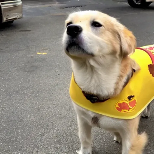 Prompt: butter dog with the butter