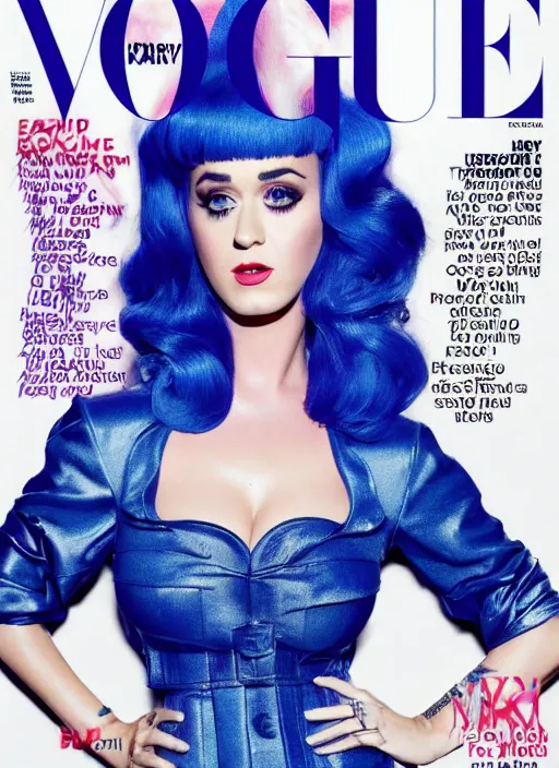 Image similar to katy perry styled by nick knight posing, full body shot, vogue magazine, canon, highly realistic. high resolution. highly detailed. dramatic. 8 k. 4 k.