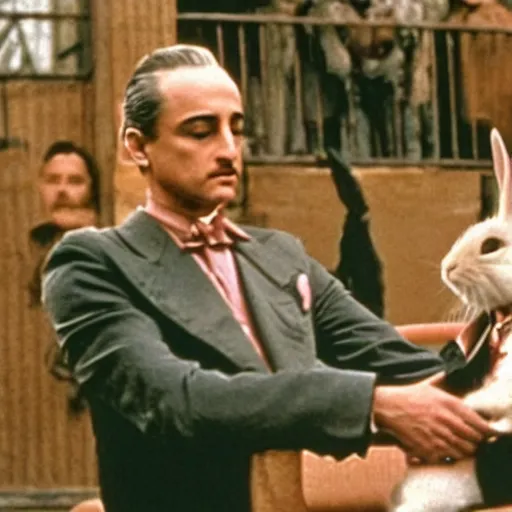 Image similar to a rabbit in the movie godfather