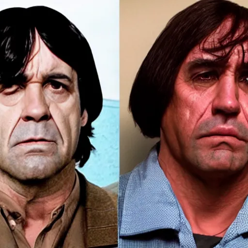 Prompt: the bad guy from no country for old men javier