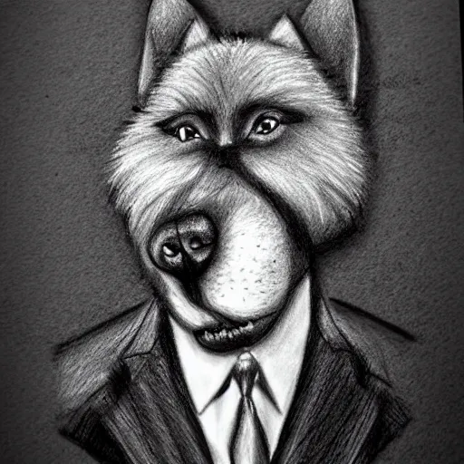 Image similar to furry dog, anthropomorphic, realistic drawing, fursuit, h 7 6 8