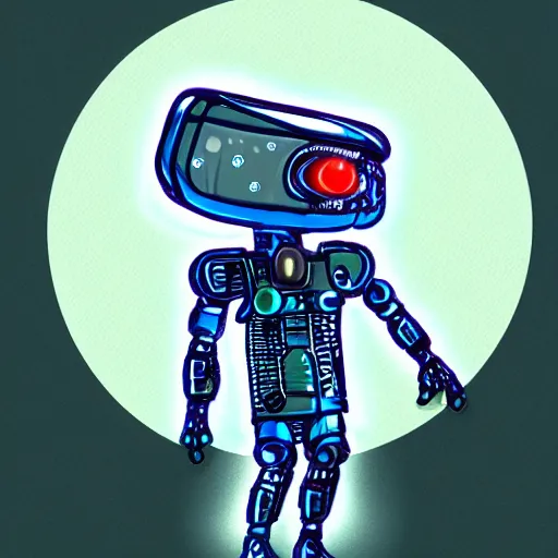 Image similar to a little cybernetic guy