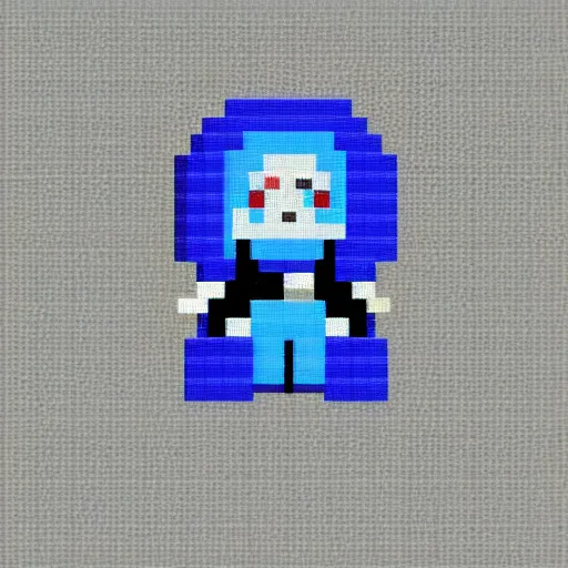 Image similar to a space man sat on a beach chair on the moon, pixel art