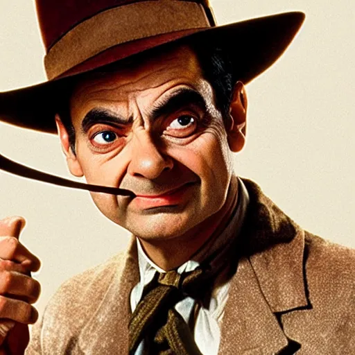 Prompt: Mr. Bean as Indiana Jones