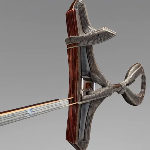 Prompt: 3 d render portrait of a bow weapon