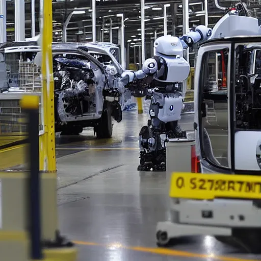 Image similar to a robot has killed a worker at a vw plant in germany