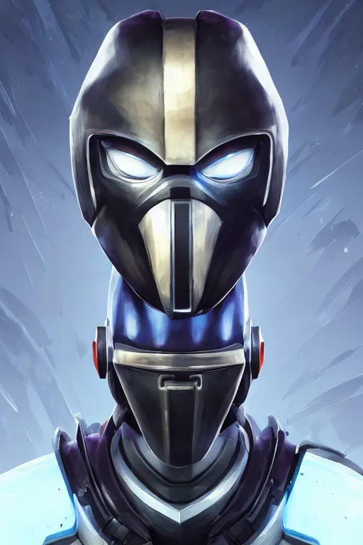 Image similar to epic mask helmet robot ninja portrait stylized as fornite style game design fanart by concept artist gervasio canda, behance hd by jesper ejsing, by rhads, makoto shinkai and lois van baarle, ilya kuvshinov, rossdraws global illumination radiating a glowing aura global illumination ray tracing hdr render in unreal engine 5