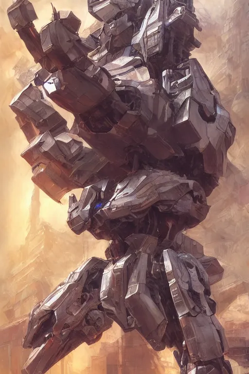 Image similar to Nicolas Cage as super Mecha anime robot, intricate, highly detailed, smooth, artstation, digital illustration by Ruan Jia and Mandy Jurgens and Artgerm and Wayne Barlowe and Greg Rutkowski and Zdislav Beksinski