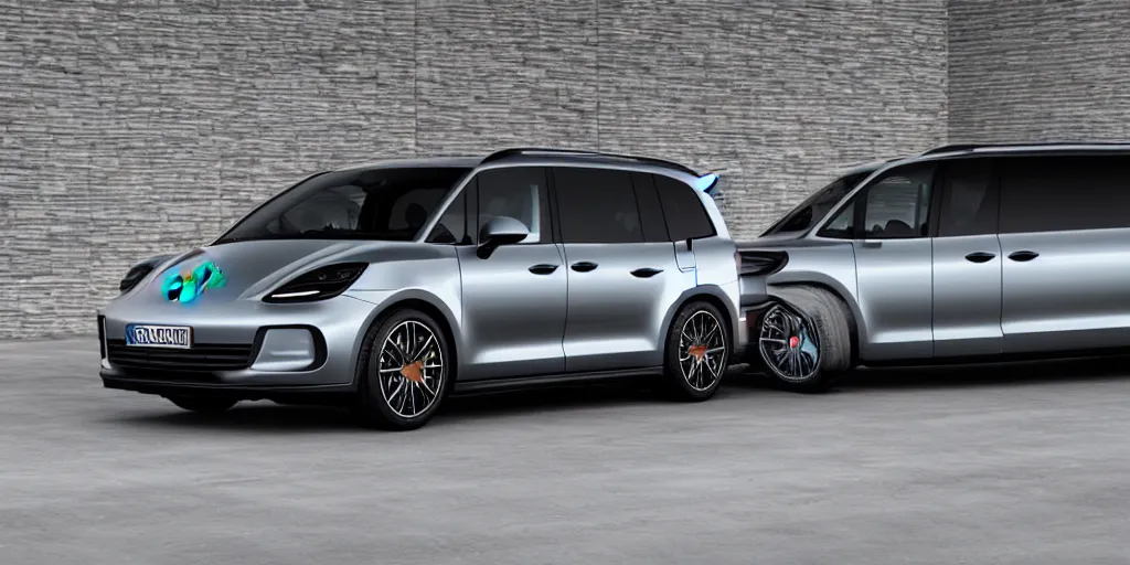 Image similar to “2021 Porsche Minivan, ultra realistic, 4K, high detail”