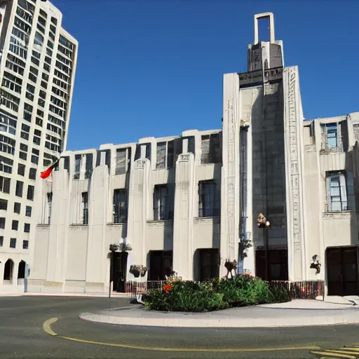 Image similar to art deco city hall