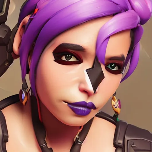 Prompt: a portrait photo of a character from overwatch, photorealistic, extremely detailed, poison themed