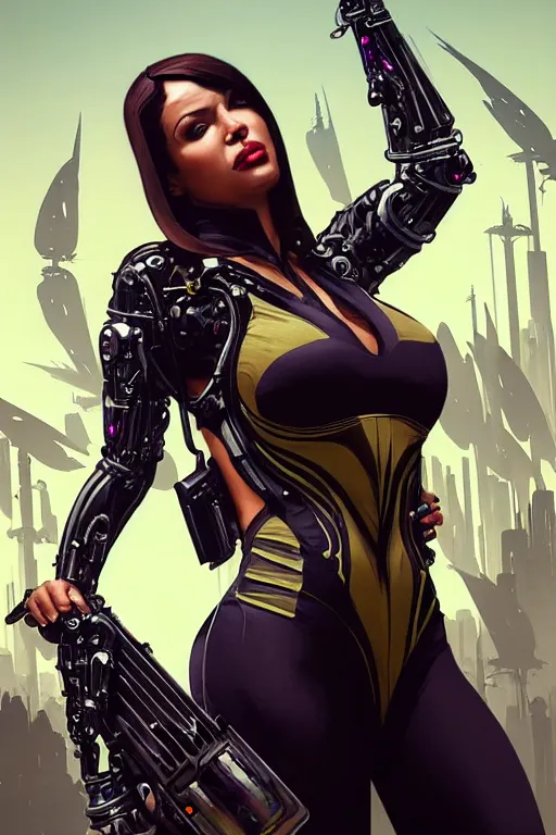 Image similar to gta 5 queen bee profile picture by greg rutkowski, cybernetic wings, dynamic pose, intricate, futuristic, fantasy, elegant, by stanley artgerm lau, greg rutkowski, thomas kindkade, alphonse mucha, loish, norman rockwell, fantasy lut, asymmetric, long hair, retro computer graphics, video game, fluid lines,