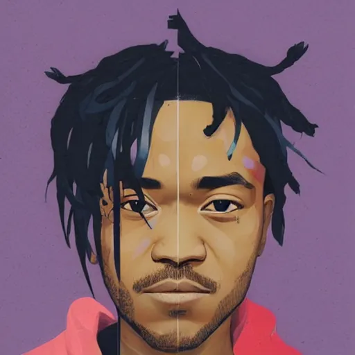 Prompt: LilUziVert profile picture by Sachin Teng, asymmetrical, Organic Painting , Matte Painting, geometric shapes, hard edges, graffiti, street art:2 by Sachin Teng:4