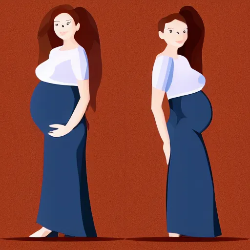 Prompt: beautiful girl with biggest pregnancy ever, full body view, symmetrical face, volumetric lighting, realistic