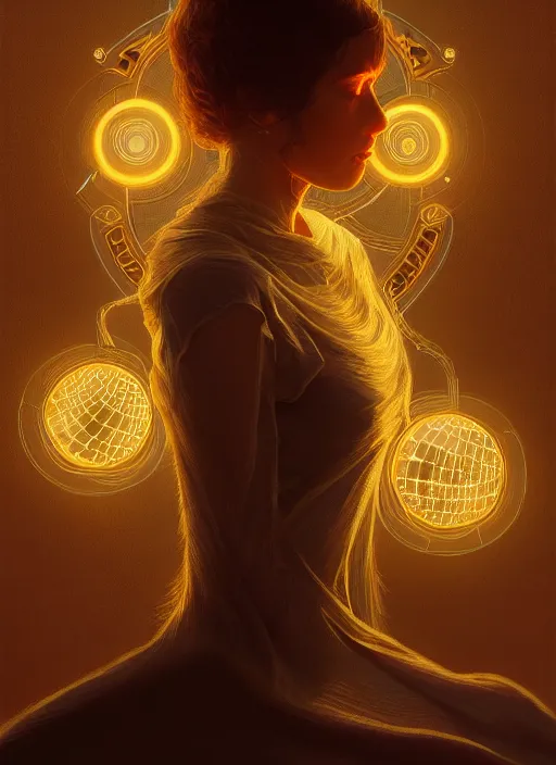 Prompt: portrait of a solar powered idiot turning off at night, intricate, elegant, glowing lights, highly detailed, digital painting, artstation, concept art, smooth, sharp focus, illustration, art by wlop, mars ravelo and greg rutkowski