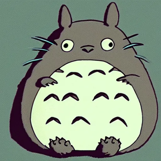 Image similar to scary Totoro,