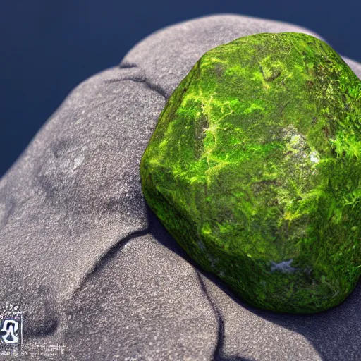 Prompt: a beautiful rock on the beach, octane render nvidia raytracing, lush vegetation