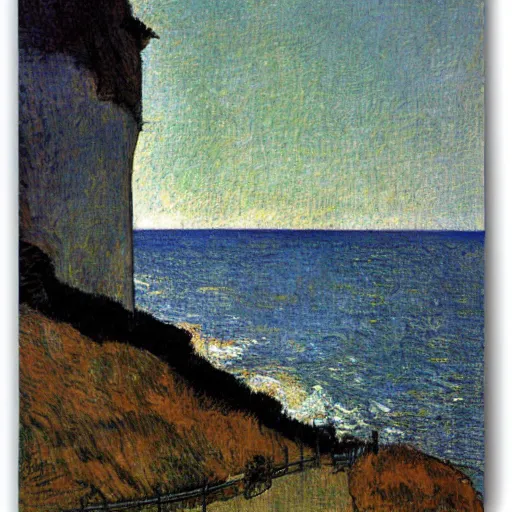 Image similar to beachy head cliff by toulouse - lautrec