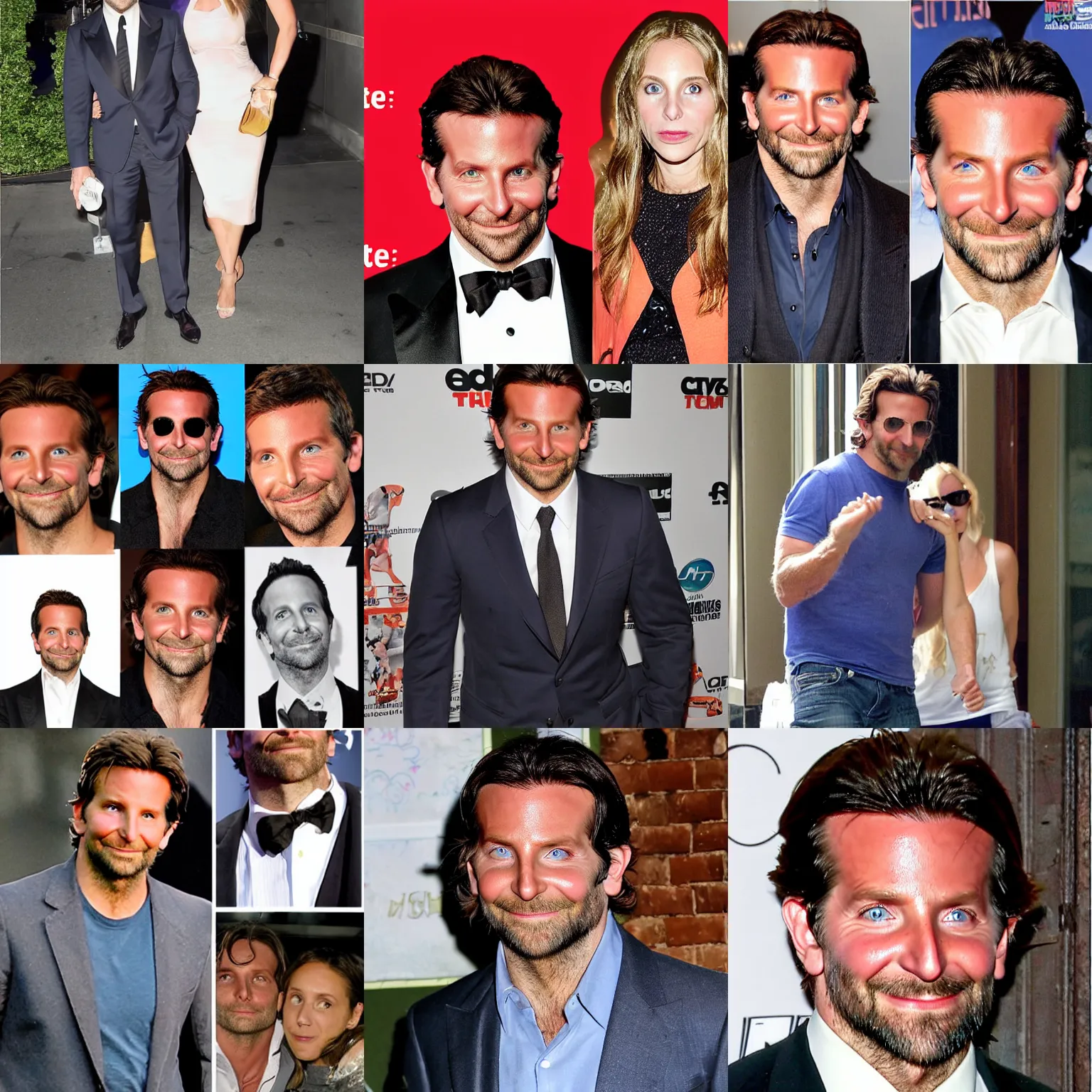 Prompt: bradley cooper, fish face, caught, copyright tmz