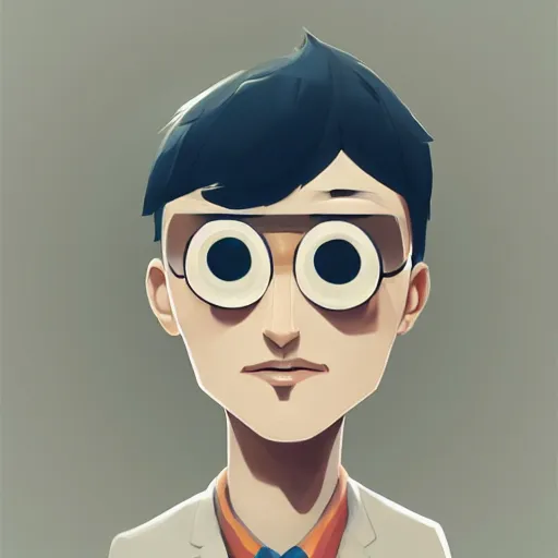 Image similar to face icon stylized minimalist regular show, loftis, cory behance hd by jesper ejsing, by rhads, makoto shinkai and lois van baarle, ilya kuvshinov, rossdraws global illumination