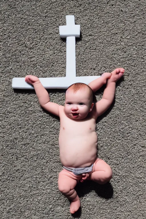 Image similar to a cross between baby and rock