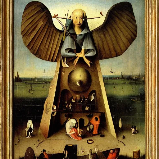 Prompt: the hope by Hieronymus Bosch