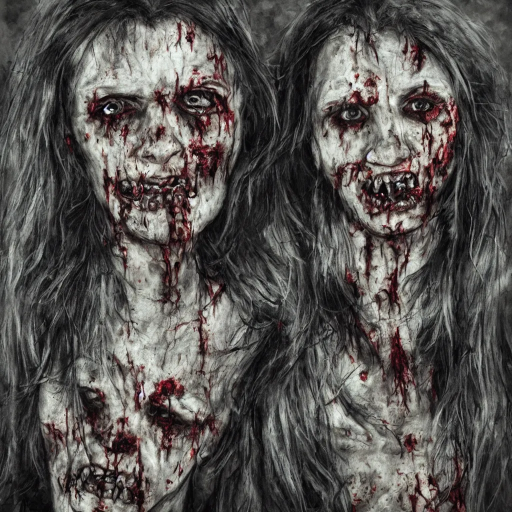 Prompt: zombie portrait